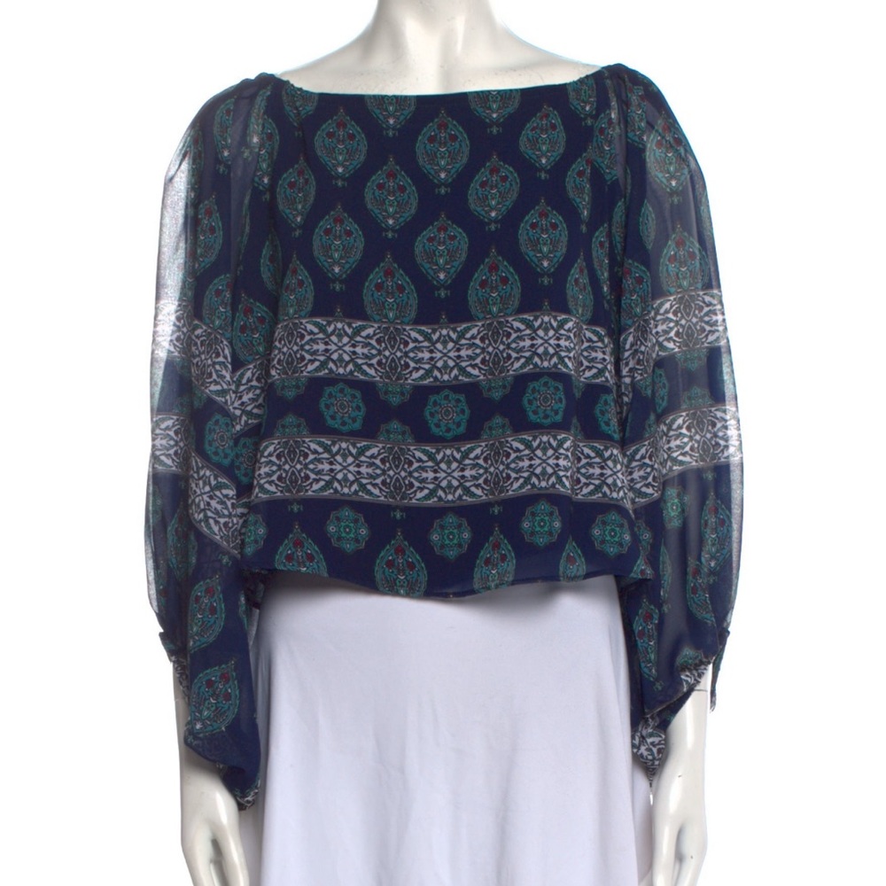 Revolve Nicholas Boho Off The Shoulder Print Top - image 1